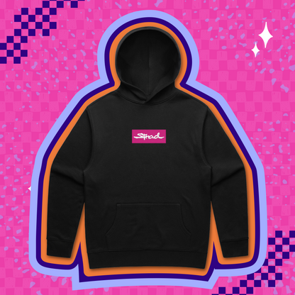 Strad Box Logo Hoodie Puff Print