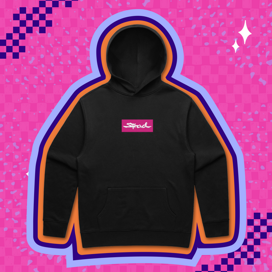 Strad Box Logo Hoodie Puff Print